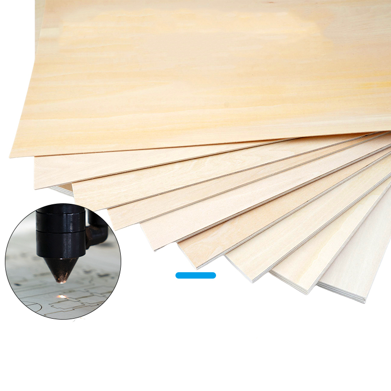 10 Stück Holz-Bastelbrett, 1,5/2/3/4/5/6/8/10 mm, blanko, Lindenholz, Sperrholzplatte, Holzplatte, Baumaterial, Modellbausätze, 100 x 100 mm