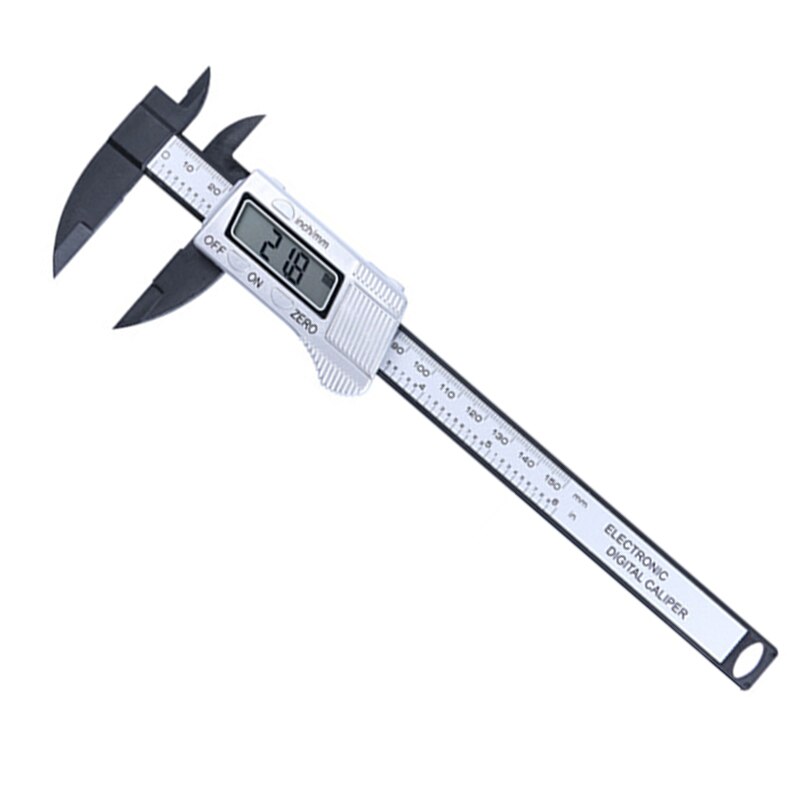 150mm Electronic Digital 6 Inch Plastic Vernier Caliper Gauge Micrometer Calipers Measuring Instrument: Silber