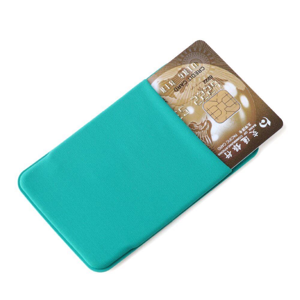 1PC Unisex Elastic Mobile Phone Wallet Cell Phone Card Holder Case Adhesive Sticker Pocket Credit ID Card Holder