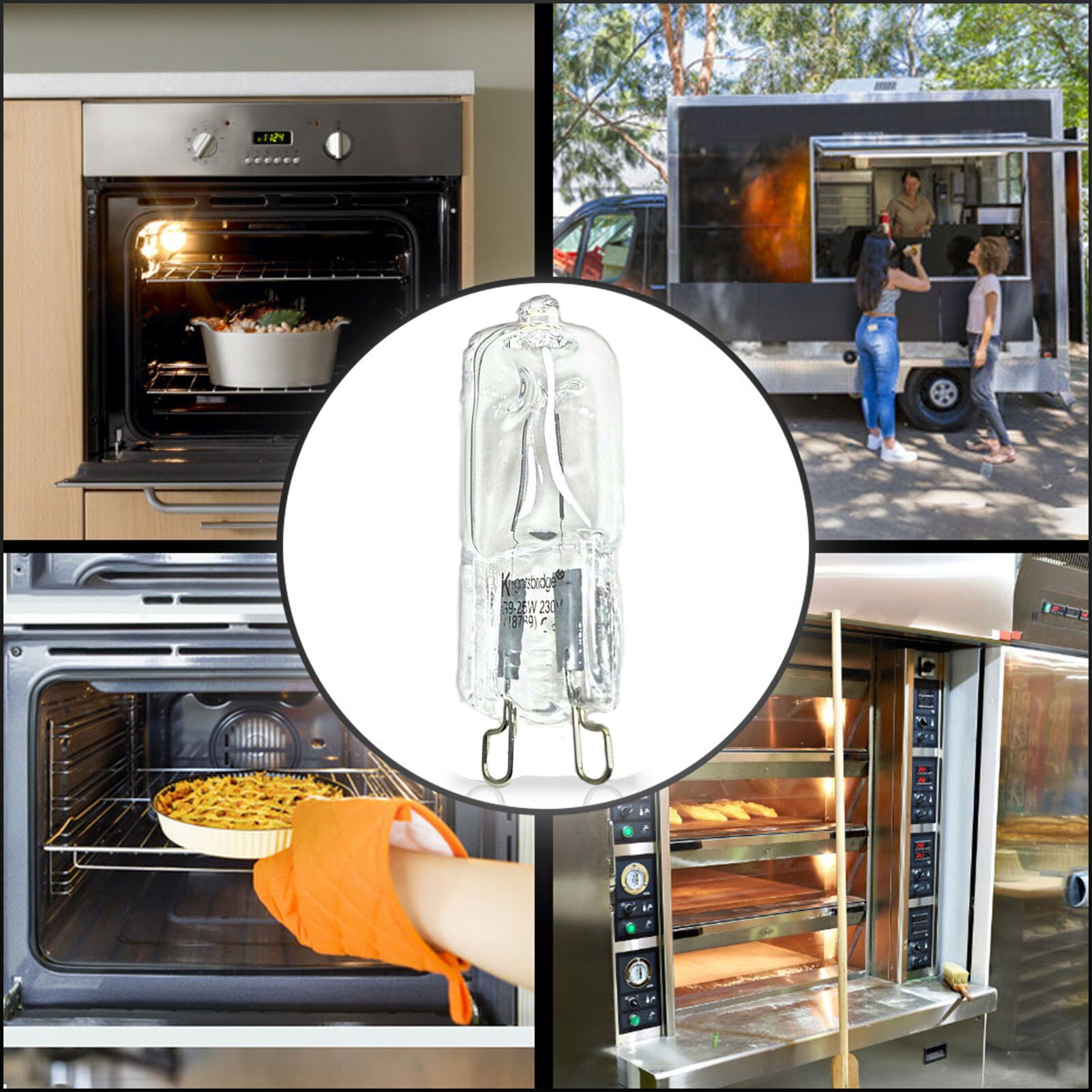 40W G9 Oven Licht 110V / 220V Hittebestendige Duurzaam Halogeen Lamp Voor Koelkasten Ovens fans Verlichting Verlichting