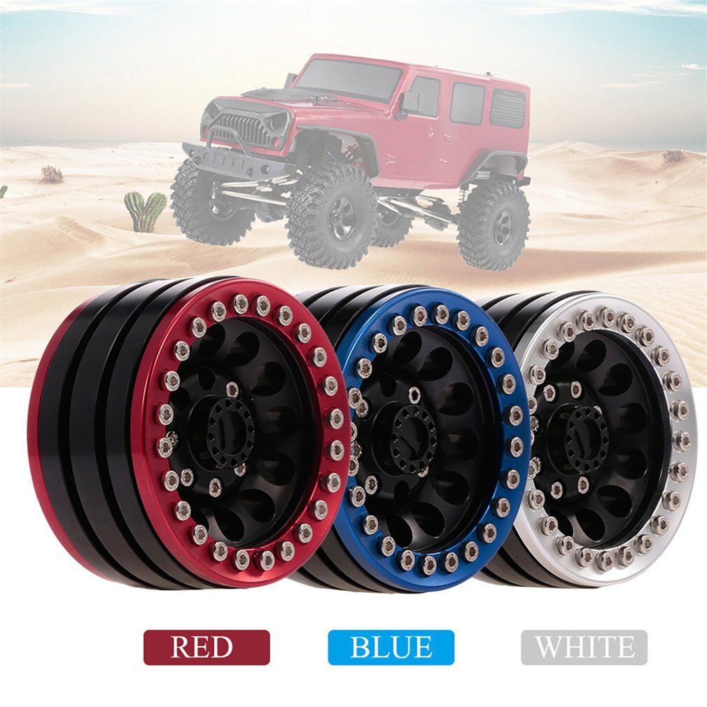 4 Stuks 1.9 Inch Metalen Klimmen Auto Hub 1: 10 Rc Truck Crawler Schokbestendig Hub Update Accessoires