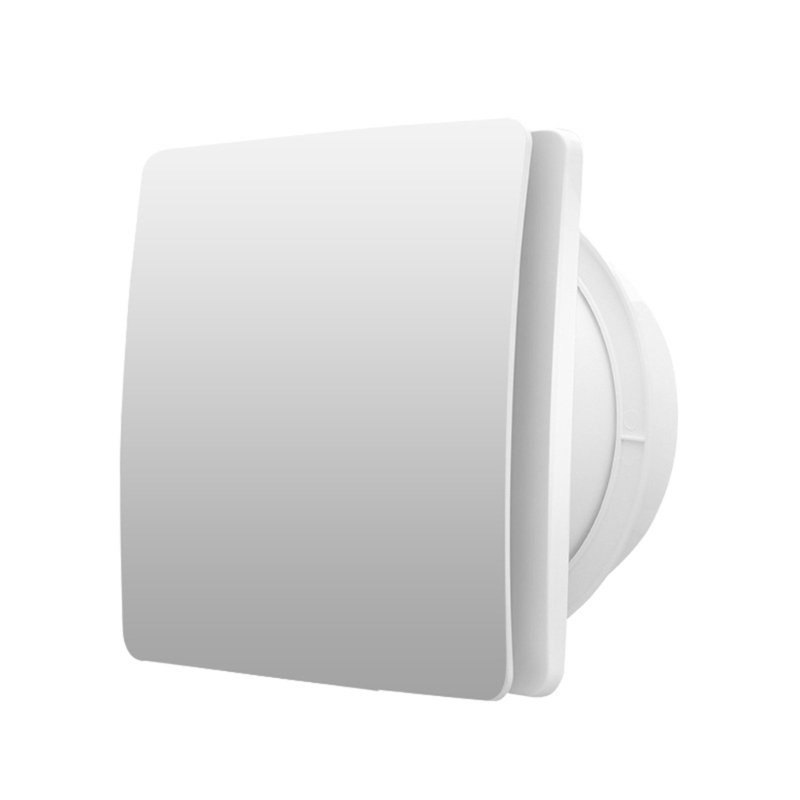 1PC Kleine luchtafzuigventilator Krachtige luchtstroom Muurventilator Verstelbare timers Badkamerventilator Vochtdetectie Badkamerventilator: Licht Groen / 450x450mm