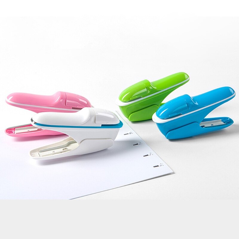 No Staples Nail Free Stapler Mini Paper Book Binding Stapling Machine Stapleless Stapler