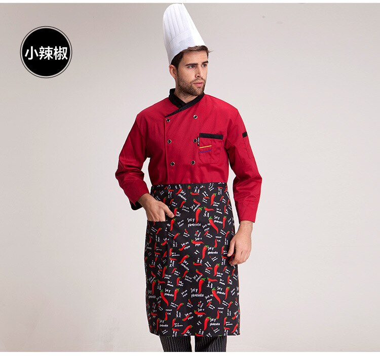 Delantales de Chef para restaurante, cocina, camareros, prons, pick color