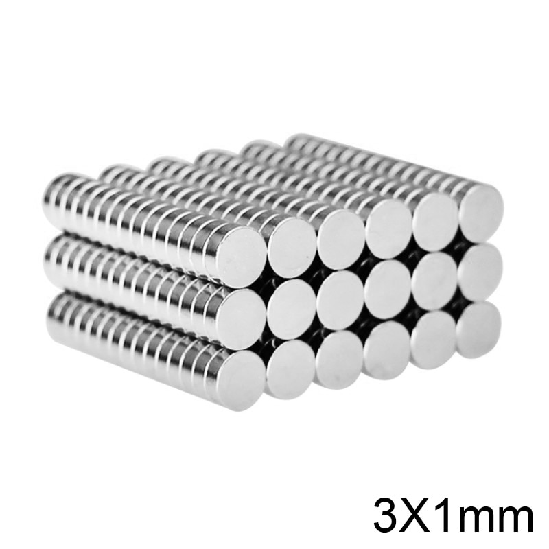 100 ~ 5000 Stuks 3X1 Mini Kleine Ronde Magneten 3Mm * 1 Mm Neodymium Magneet Dia 3X1Mm Permanente Ndfeb Sterke Krachtige Magneten 3*1 Mm