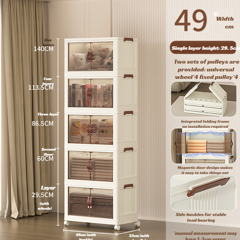 Armario plegable para el hogar, cajas de almacenamiento transparentes de plástico, cajas de almacenamiento para ropa, edredón, gabinetes de almacenamiento, gabinete de almacenamiento plegable: Verde militar