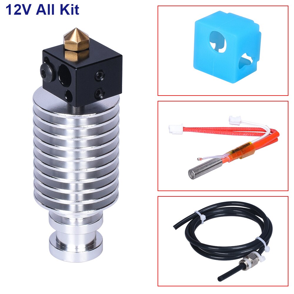 I3 Mega Hotend Upgrade 12V 24V Bowden Extruder V5 J-head Hotend 3D Printer Parts For Anycubic I3 Mega Mega-S Parts vs V6 Hotend: Type 2