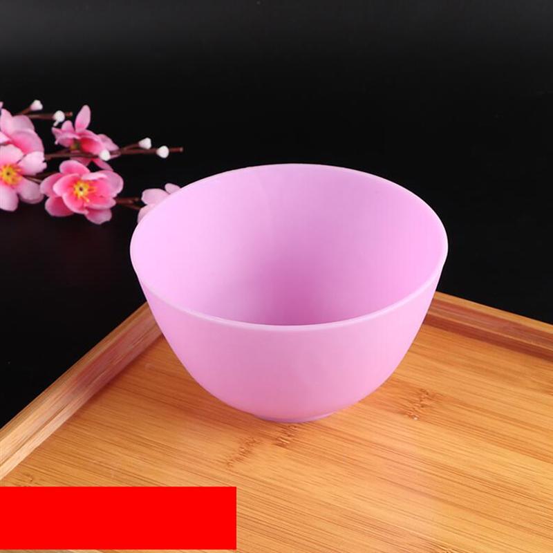 12,5 X8cm/10,5 X7cm/8X5cm Geruchlos Anti-Tropfen Silikon Schüssel Gesichts Maske Mischen Vorbereitung Sauerei Salz Soße zucker Butter Dressing Schüssel: LILA / 10.5X7cm