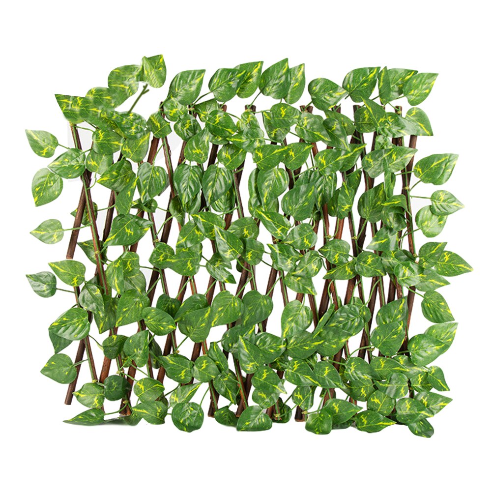 Bucolic Privacy Screen Panel Retractable Fence Garden UV Protection Artificial Plant Balcony Expanding Trellis Greenery Walls: 1 S
