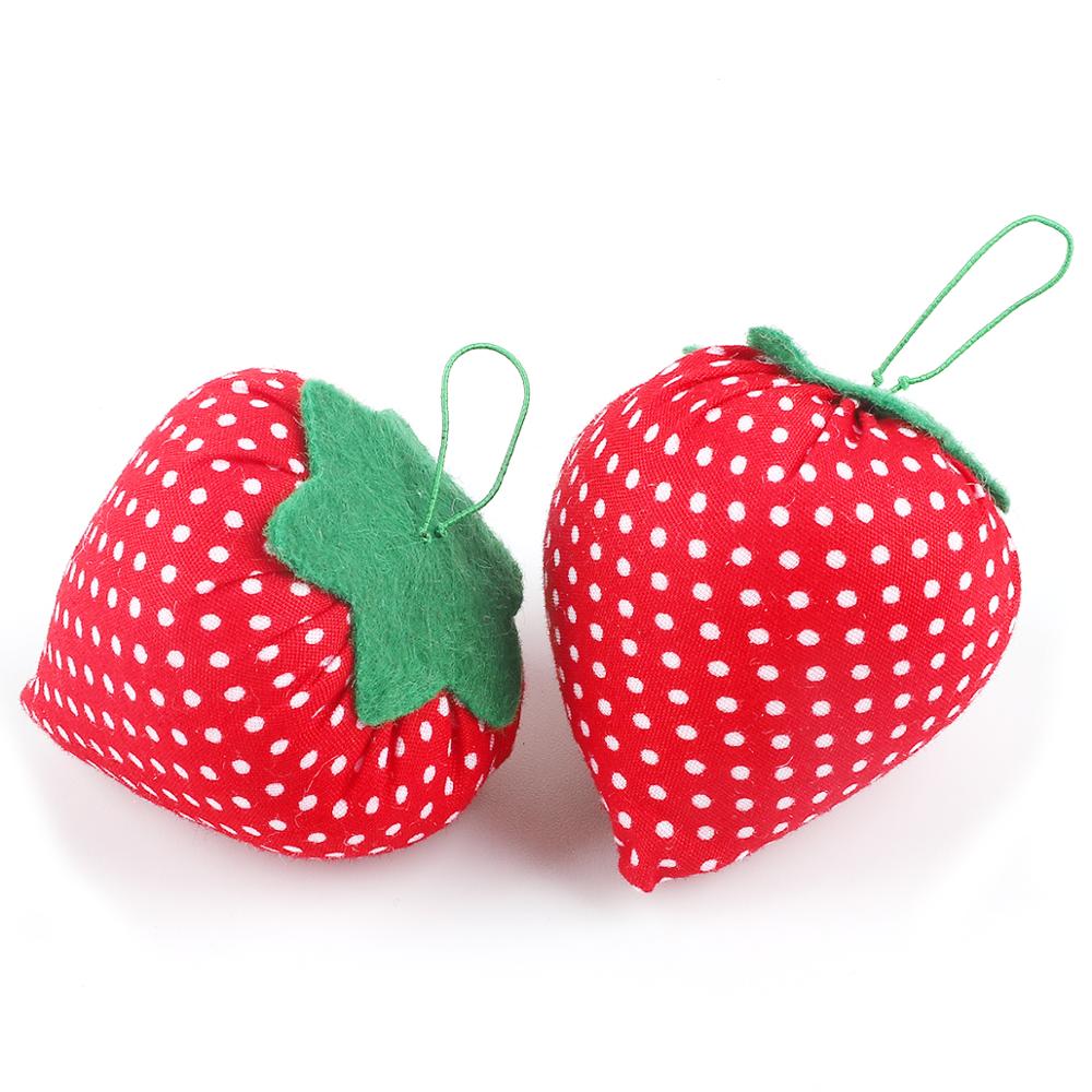 1pc forma de fruta aguja para manualidades y artesanías portátil aguja Pin cojín soporte Kit de costura acericos Patchwork suave lindo suministros de costura