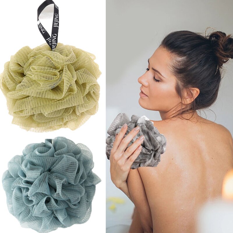 Lichaam Schoon Bad Puff Mesh Zeepdispenser Huidvriendelijke Wassen Douche Hulpmiddel Exfoliërende Bad Spons Comfortabel Bad Scrub Bal