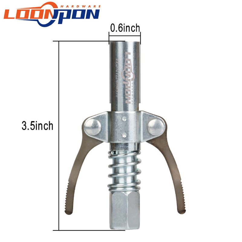 Grease Gun Coupler High Pressure Grease Coupler NPTI/8 10000PSI Quick Lock On Release Grease Gun Tip: D seventh generation