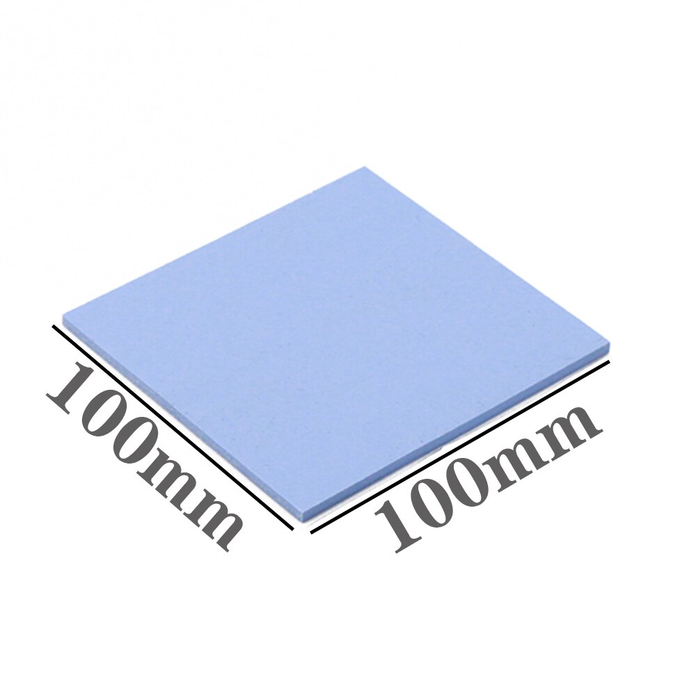Termisk fedtpude 2.5w 100mm*100mm gpu cpu shim kølelegeme køling ledende silikone pad termiske puder