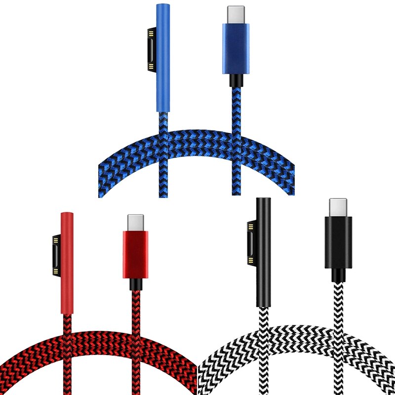 USB-C Ladekabel - 1.8m 45W PD - für Surface Pro 7 Go 2 6 2 3 Book