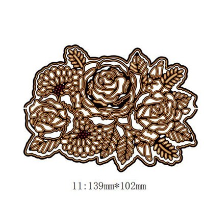 Mixed Lace Edge Border Frame Metal Cutting Dies Stencils For DIY Scrapbooking Decoration Embossing Card Craft Die Cut: H2075