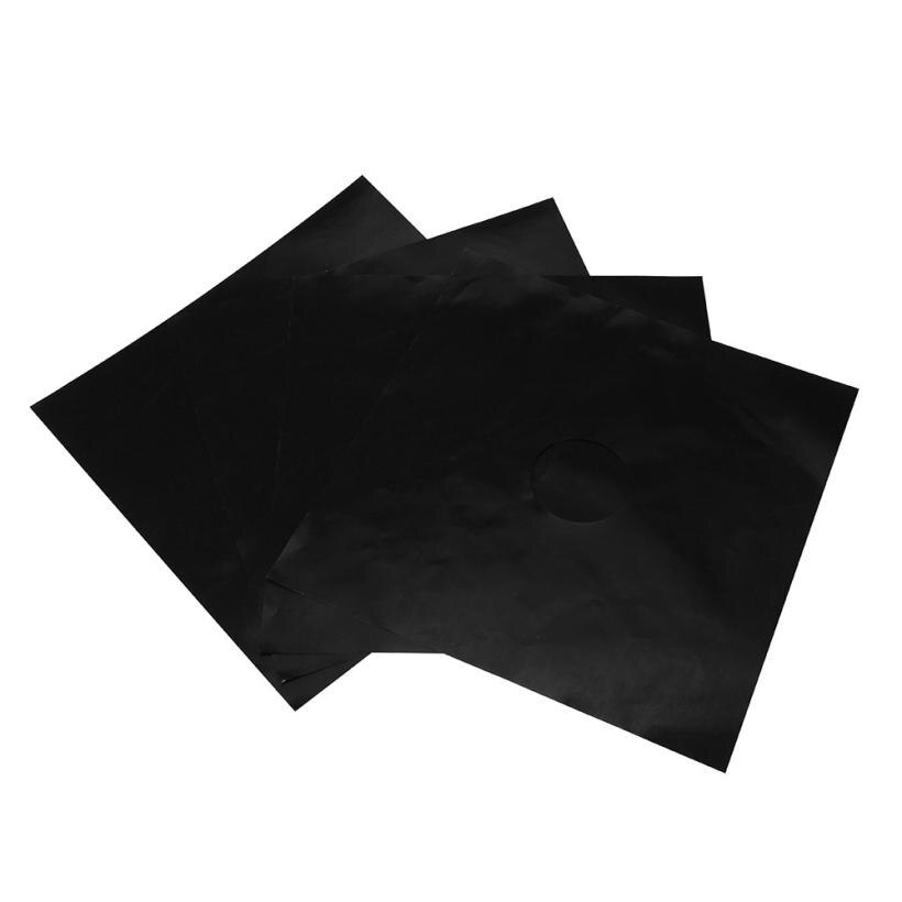 4PCS Stove Covers Reusable Gas Range Stove Top Burner Protector Liner Cover For Cleaning 2O0319