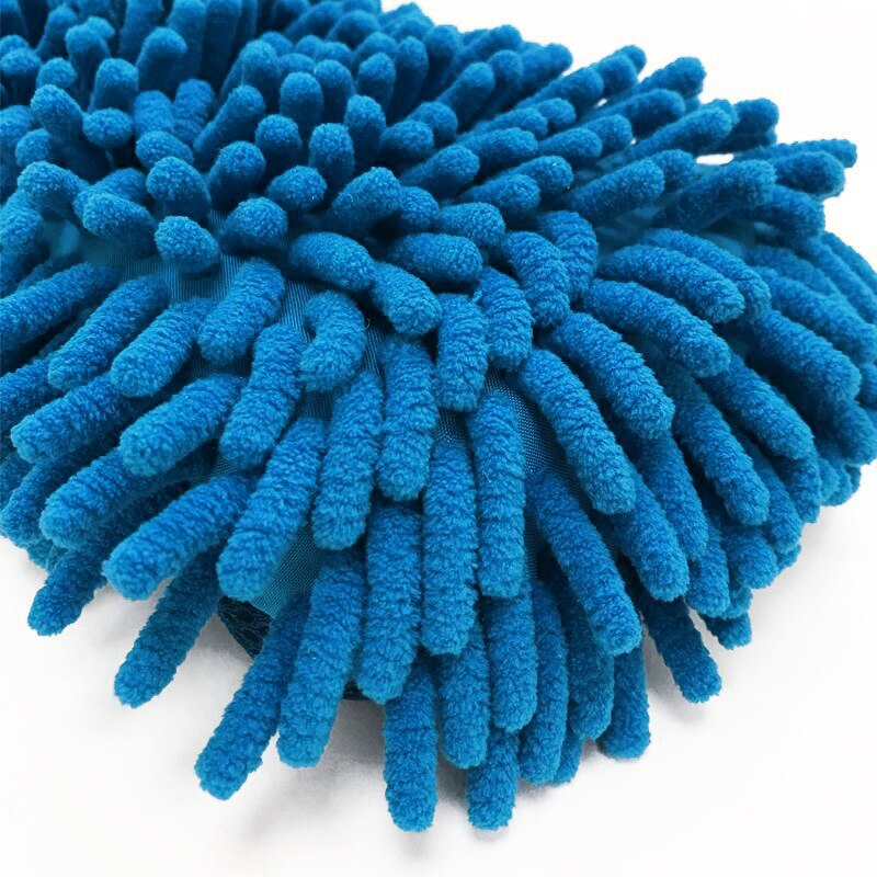 1pc super bilvaskehansker multi-purpose bilvask utstyr bil hånd mykt håndkle mikrofiber chenille bil rengjøring svamp blokk