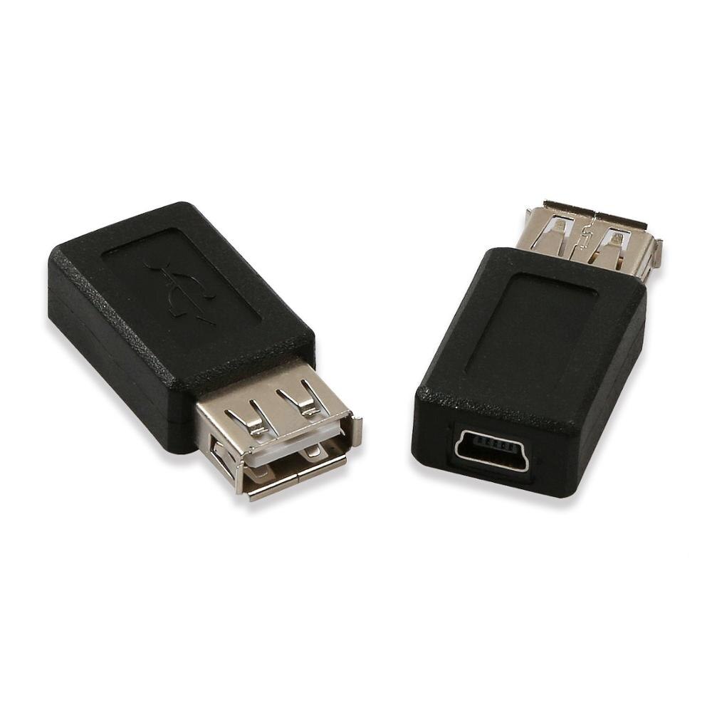 Onvian usb 2.0 typ a hona till mini usb 5p b hona adapter plugg konverter usb till mini usb dataladdare för telefonkontakt