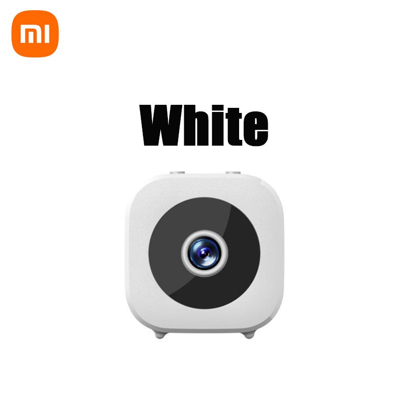 Xiaomi 2026 4K Mini cámara de seguridad de visión nocturna a todo Color Monitor WiFi de alta definición impermeable detección de movimiento vigilancia: BLANCO