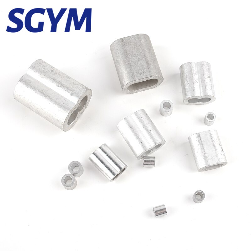 M1.0 M1.2 M1.5 M2 M3 M5 M6 M8 M10 manguitos de aluminio carcasa casquillos para cuerdas de alambre de Cable crimpado acero Chuck chaqueta