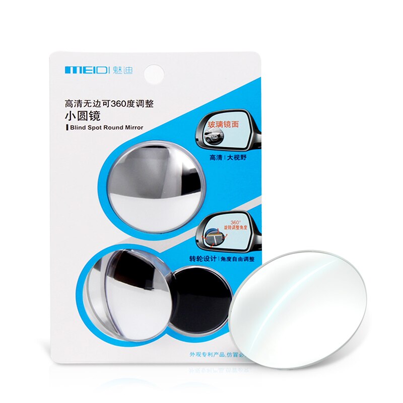 MEIDI Auto rückansicht Konvexen Spiegel Voiture 360 Grad Drehbare Weitwinkel Blind Spot Auto Exterior Zubehör für parkplatz sicherheit
