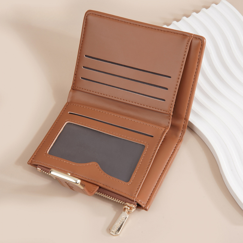 Damen-Geldbörse aus Leder, Damen-Geldbörsen, Kartenhalter, faltbar, tragbar, Damen-Geldbörsen