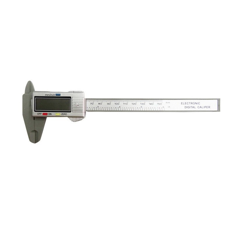 Digital Vernier Caliper Inch And Millimeter Conversion Electronic Micrometer Measuring Tool Gauge Instrument With LCD Screen: 0-150m white
