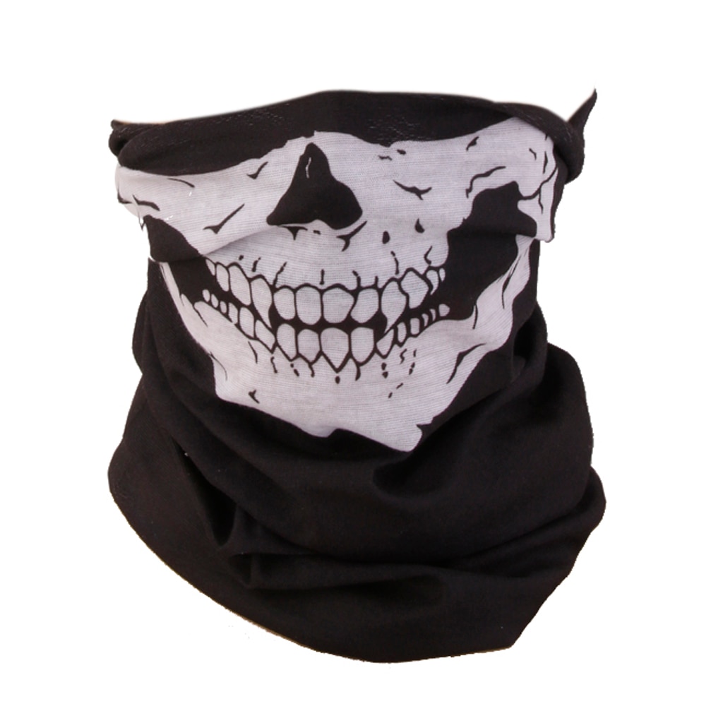 Multi-Gebruik Skull Bandana Bike Motorcycle Half Gezichtsmasker Sport Hoofd Sjaal