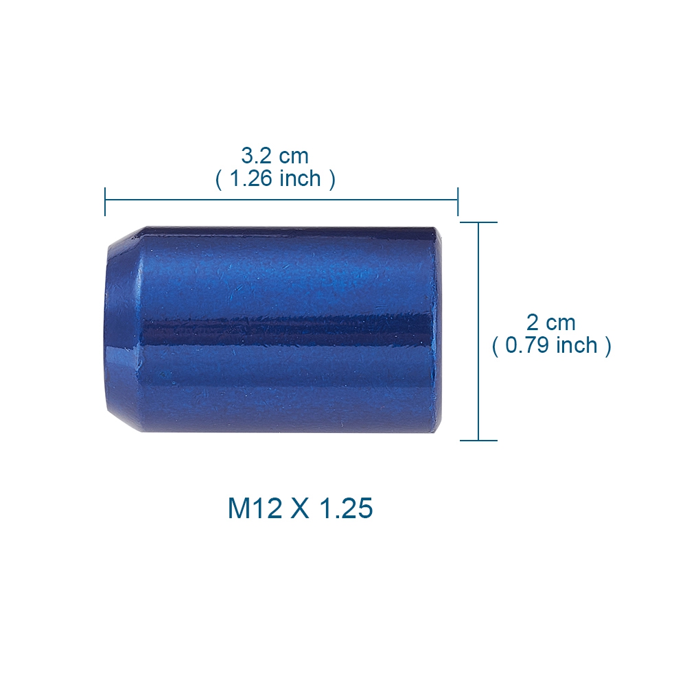 20 stücke 32mm Länge Auto Rad Muttern Hexagon 20mm M12 * 1,25 M12 * 1,5 Radmuttern JDM racing Zubehör Aluminium Kegel Konische Sitz