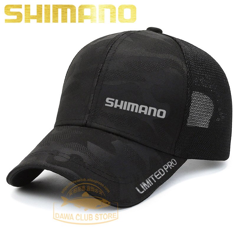 Summer SHIMANO fishing breathable baseball cap men and women spring and summer camouflage fishing cap riding mountaineering sun: 01