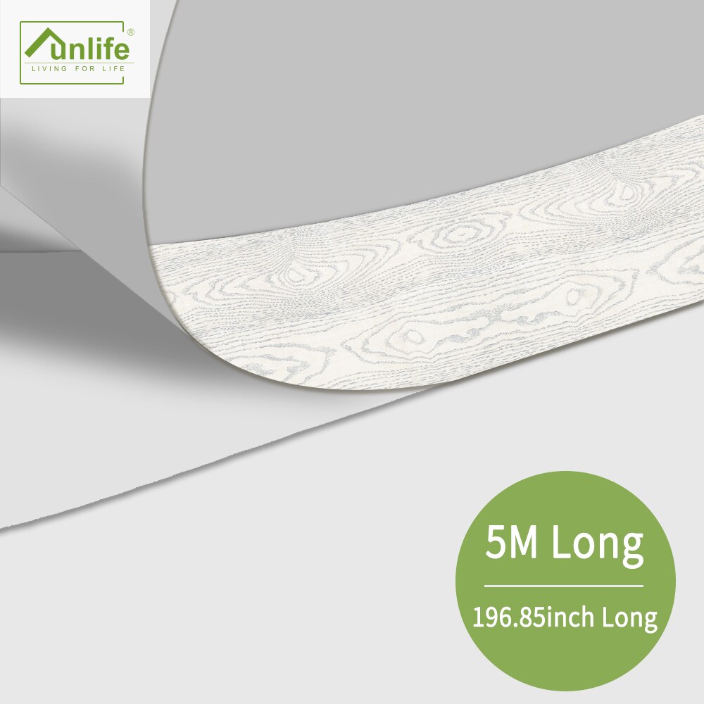 Funlife® Silver Sand Wood Floor Sticker Waterproof Peel Stick Kitchen Bathroom Stairway Removable Self-Adhensive Stair Stickers: 20x500cmx2rolls 2m2