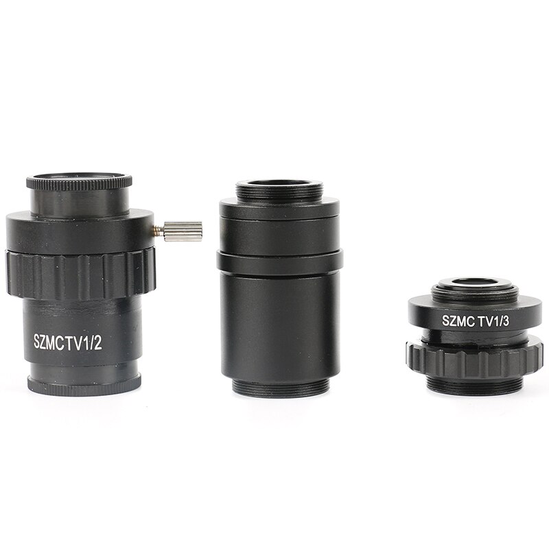 SZMCTV 1/2 1/3 1X Adapter For Simul Focal Trinocular Stereo Microscope HDMI VGA USB Video Camera 0.3X 0.5X C mount Lens Adapter