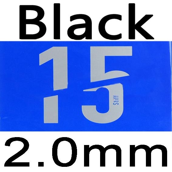 VICTAS V 15 STIFF Table Tennis Rubber (Power &amp; Spin) Pips-in Original VICTAS V15 Stiff Ping Pong Sponge: black 2.0mm