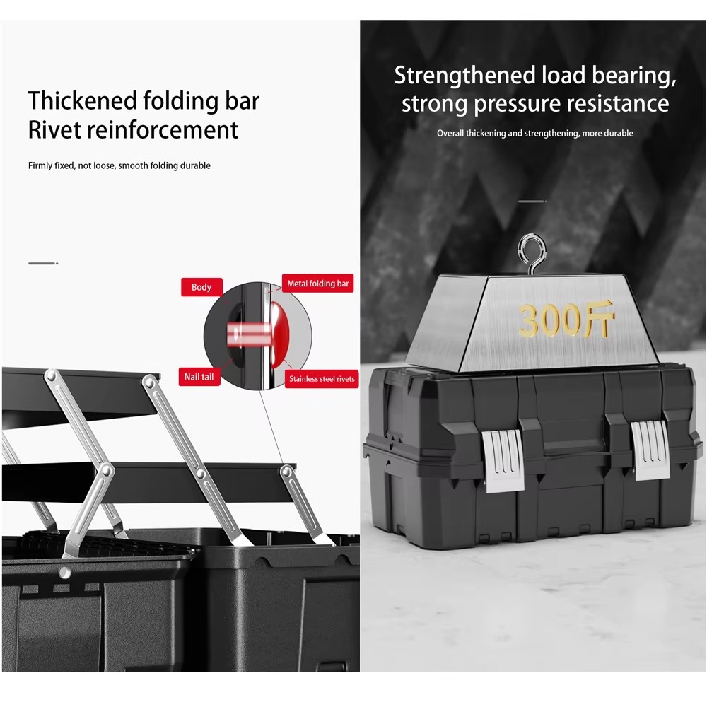 Multifunctionele waterdichte gereedschapskist Plastic harde koffer Hardware Toolbox Draagbare gereedschapsorganizer Verdikte gereedschapsopbergdoos