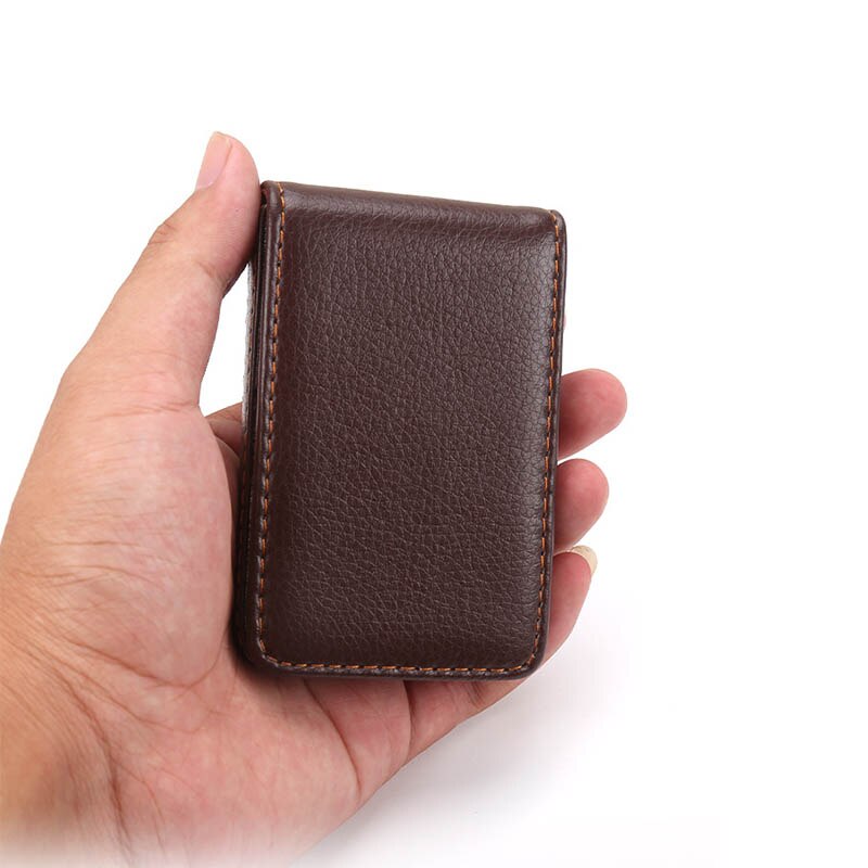 Bisi goro carteiras rfid de couro pu, carteiras com bloqueio rfid, vintage e à prova d'água para cartões de 2020