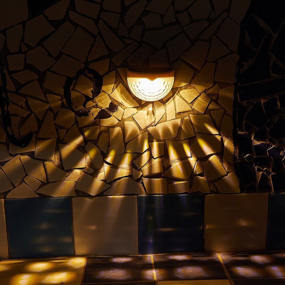 Solar- Zaun Post Lichter Zauberstab Montieren Dekorative Deck Beleuchtung Wasserdicht warm Weiß/Weiß Flure Nacht Licht Solar- Garten Lampe: Warmes Weiß / 1PC