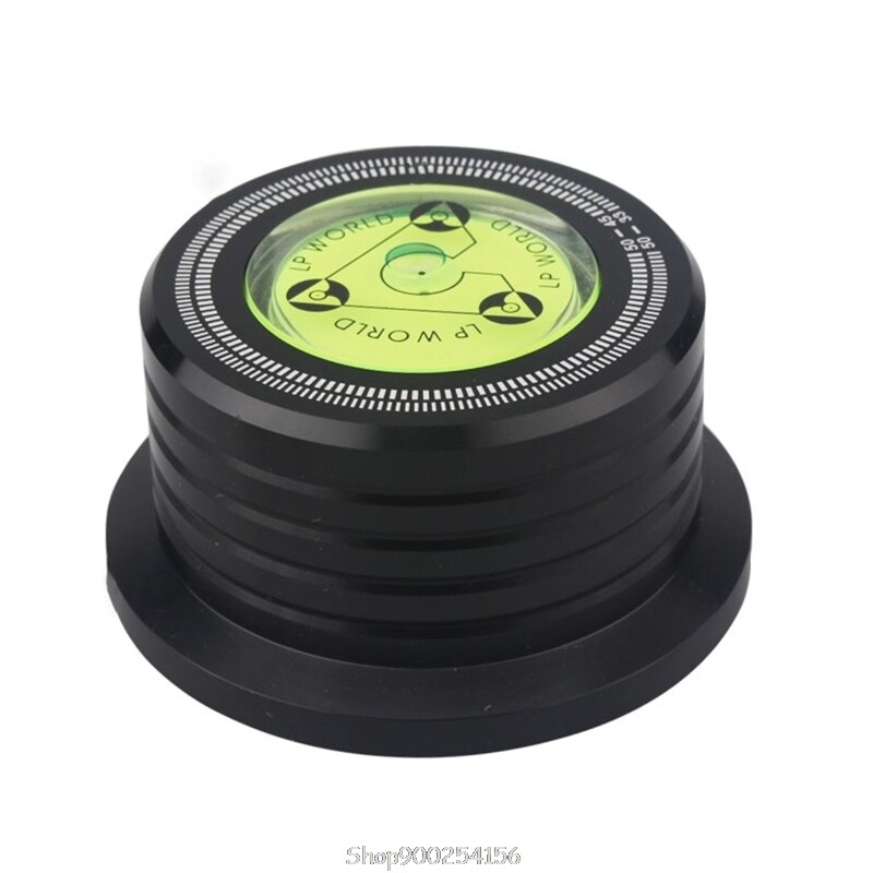 Universal 50Hz LP Vinyl Record Player Disc Turntable Stabilizer Aluminum Alloy Weight Clamp S30 20: Black