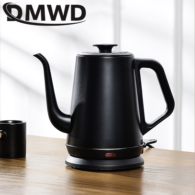 Rvs Zwanenhals Ketel 1L Fijne Mond Waterkoker Drip Koffie Hand Ponsen Pot 220V 1000W Elektrische Water boiler