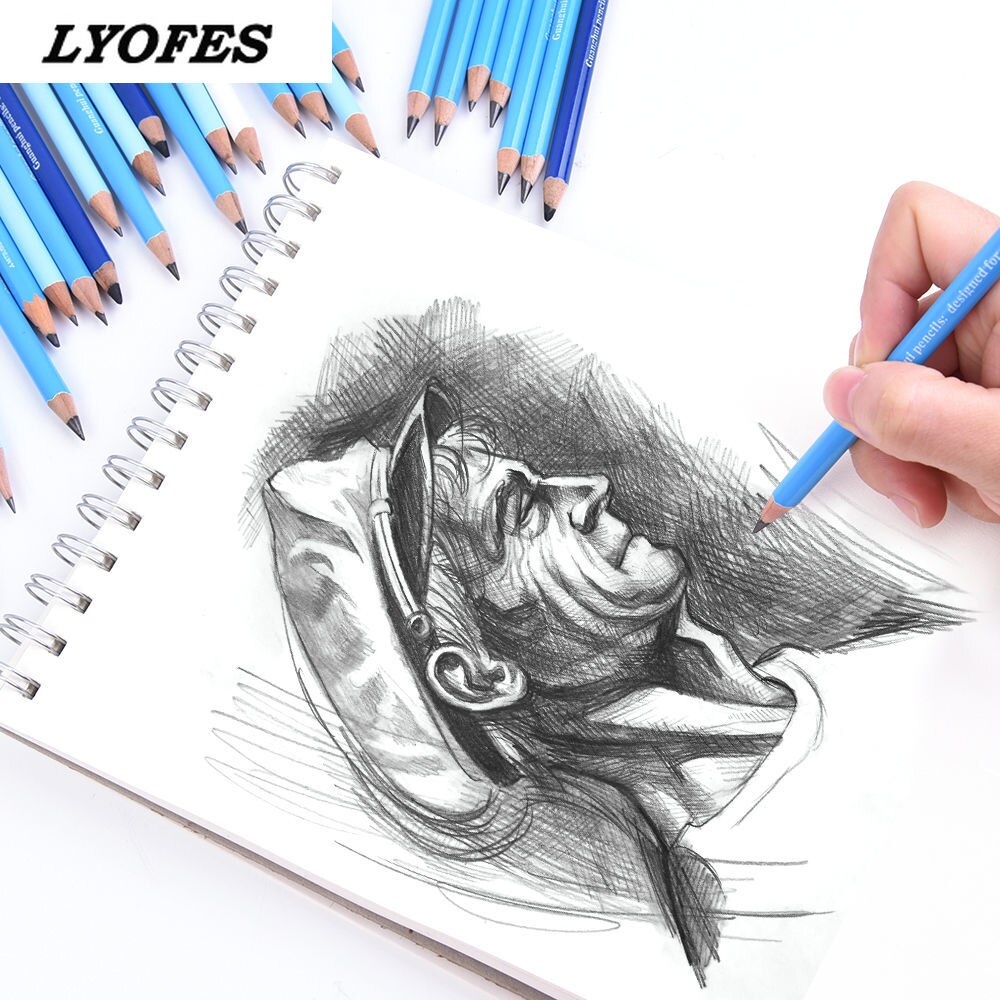 24/36pcs Sketch Pencil Set Sketching Drawing Kit Wood Pencil Pencil Bags School Students Art Supplies