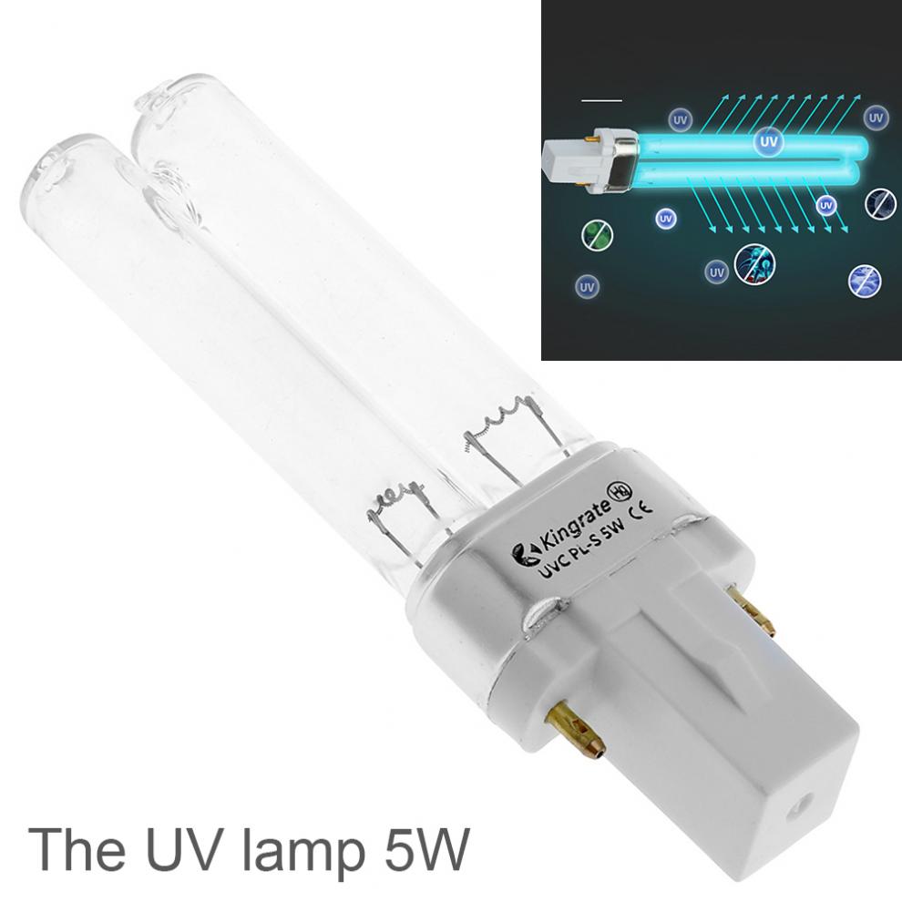 5W 34V 254nm UV Sterilisator Licht Rohr Aquarium Aquarium Teich Uv Sterilisieren Lampe Blub für G23 / 2G7