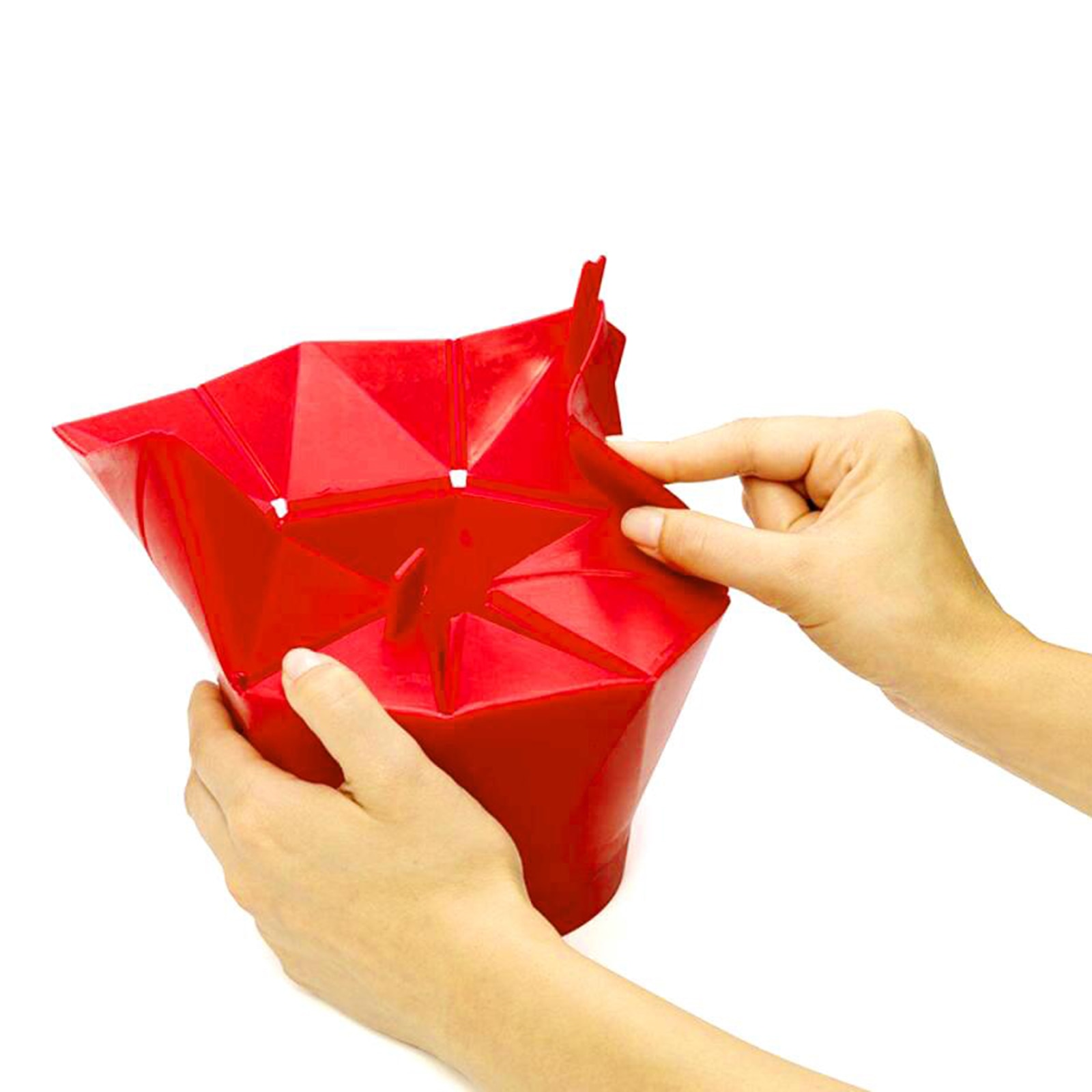 Silicone Microwave Popcorn Maker Folding Bowl Popcorn Bucket Kitchen Cooking Accessory Red Popcorn Bucket Bowl Maker