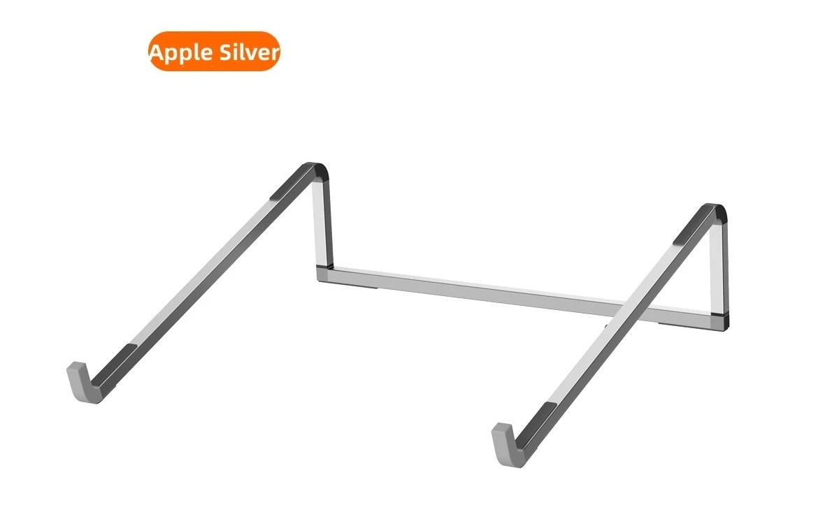 Portable Laptop Stand Aluminum Alloy Support Computer Bracket Ultra light Foldable Non-slip Notebook Holder for Macbook Air Pro: Silver