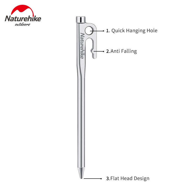 Naturehike high strength stainless steel studs, 420 stainless steel tent accessories, anti-fall
