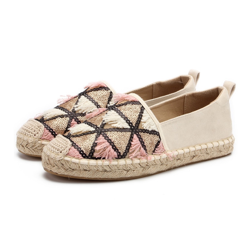 Spring flat espadrilles loafer,kvinner kjører loafers komfortable flate sko