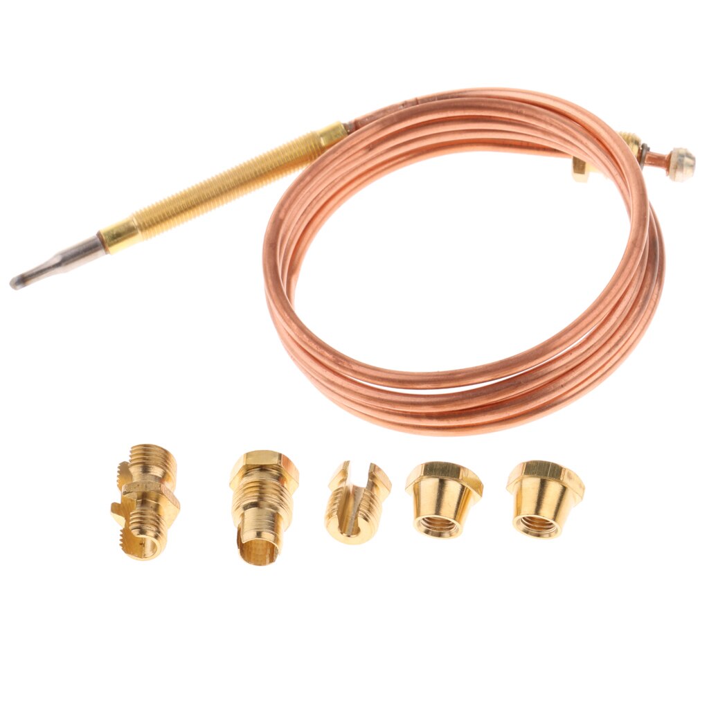 Gas Furnace Replacement Set Thermocouple for Boiler Heater w/Adapters 90cm