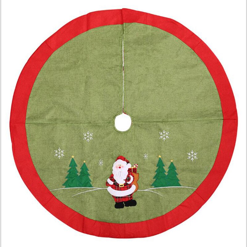 105cm Weihnachten Baum Felsen Weihnachten Baum Teppich Schneeflocke Baum Felsen Neue Jahr Dekorationen Weihnachten Dekorationen Für Haus: Grün