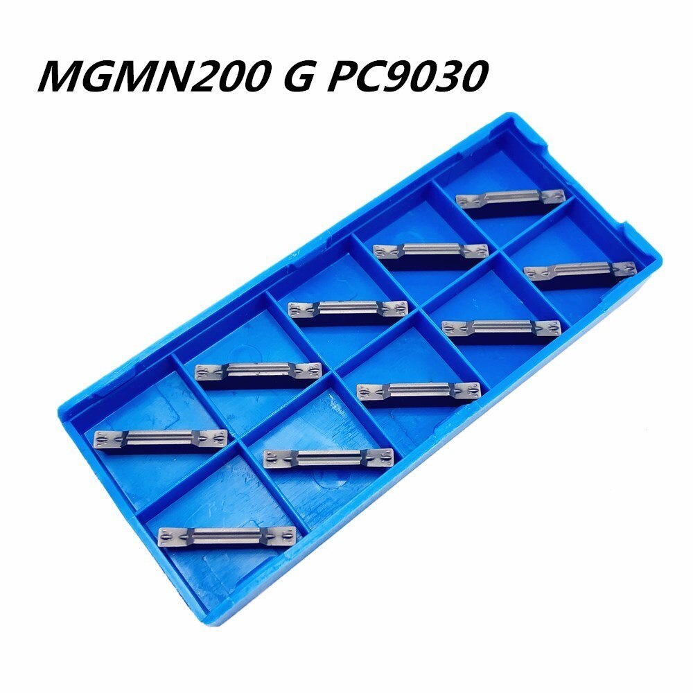 10 STUKS Tungsten Carbide Steken Tool MGMN200 G PC9030 2.0mm Carbide Insert Snijgereedschap Draaibank Gereedschap CNC Machine Tool frees