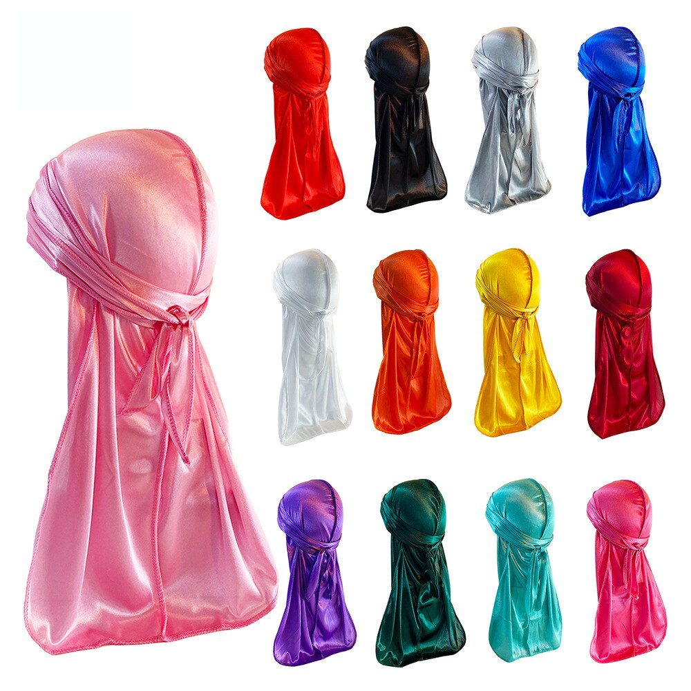 Bonnet de nuit en Satin Invisible pour femmes, accessoire de en soie, Long, plat