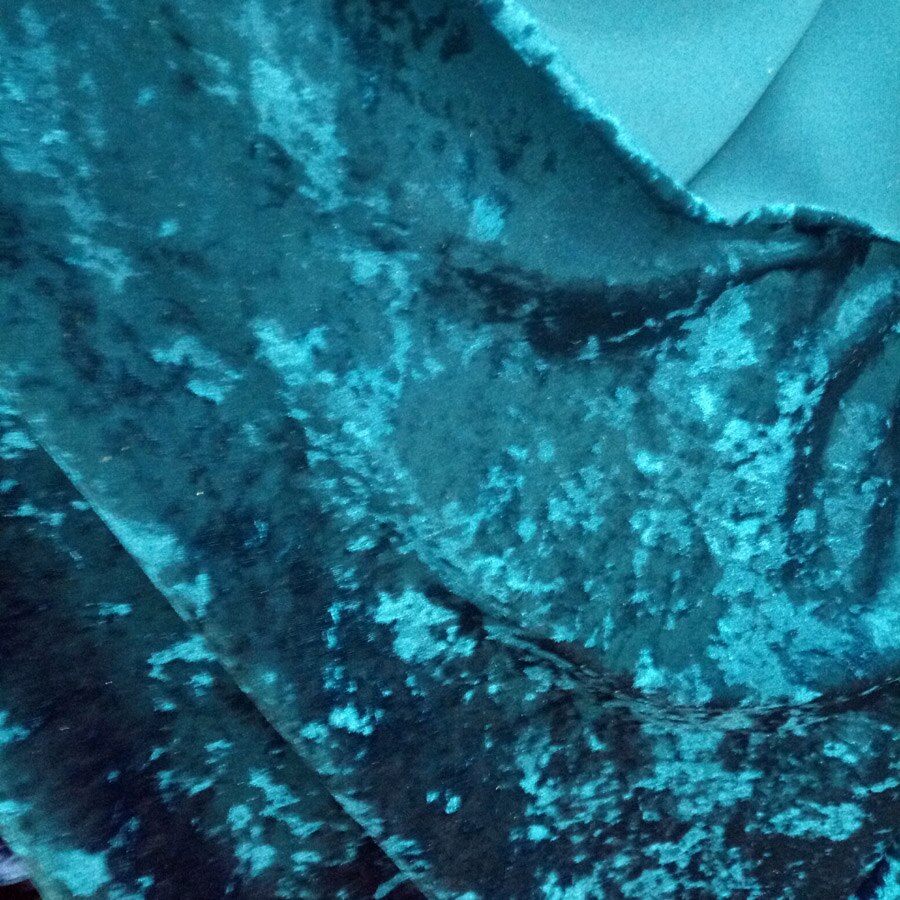 Sammetstyg tyg skrynkligt vackert silkeslent velourtyg för sammetsklänning kläder lyxigt mjuk sammet hemtextilgardin