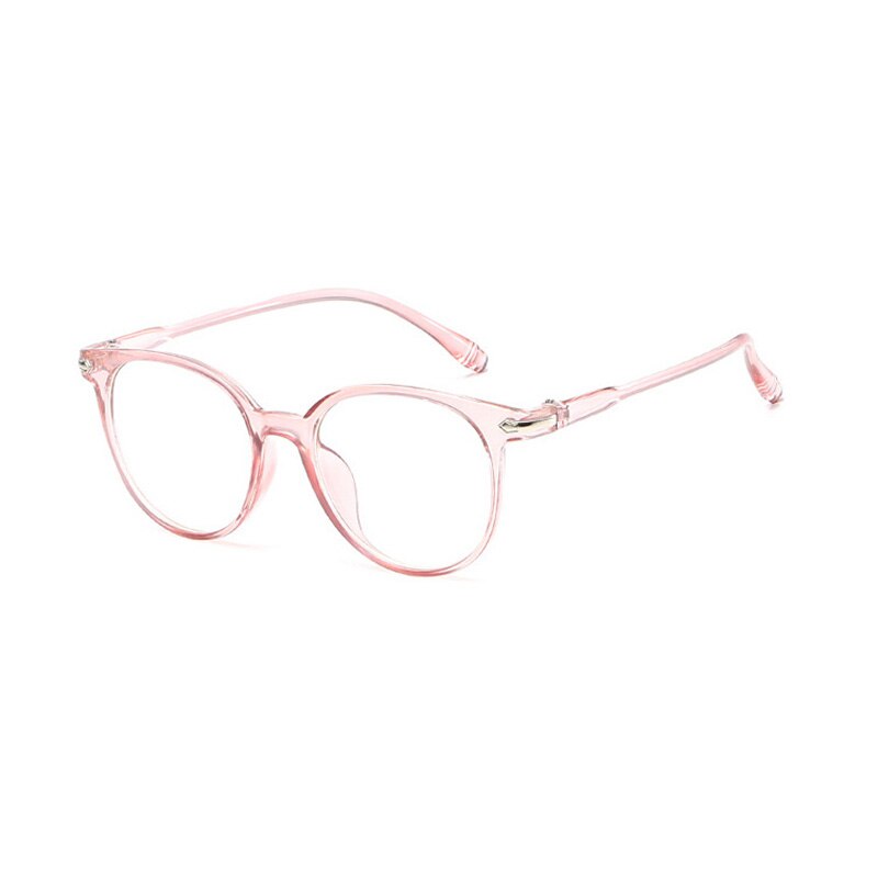 Zilead Fashionable Reading Glasses Flat Lens Artistic Decorative Spectacles Comfortable Light Blue Film Optical Glasses Unisex: Pink